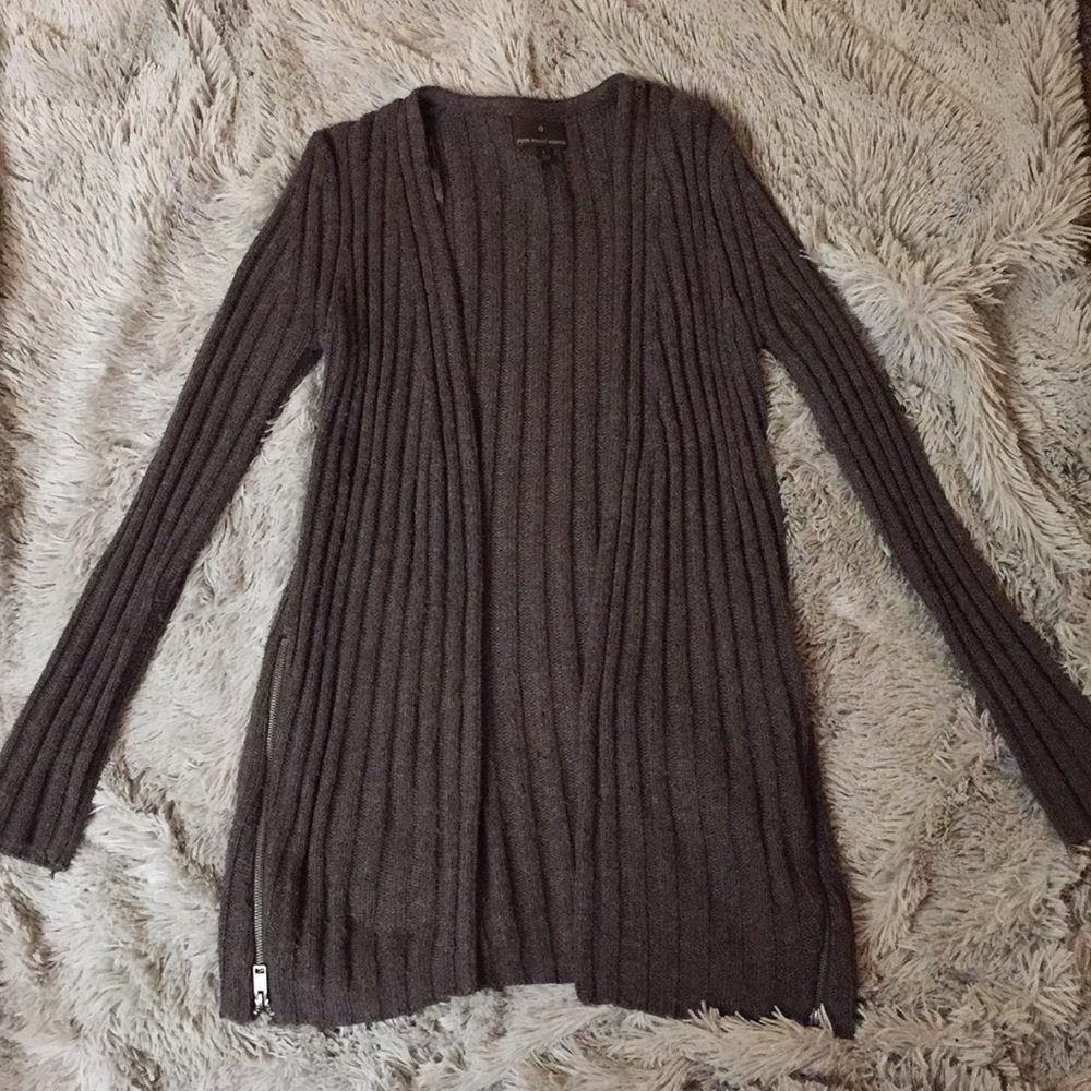FENN WRIGHT MANSON - Chocolate heavy knit cardigan